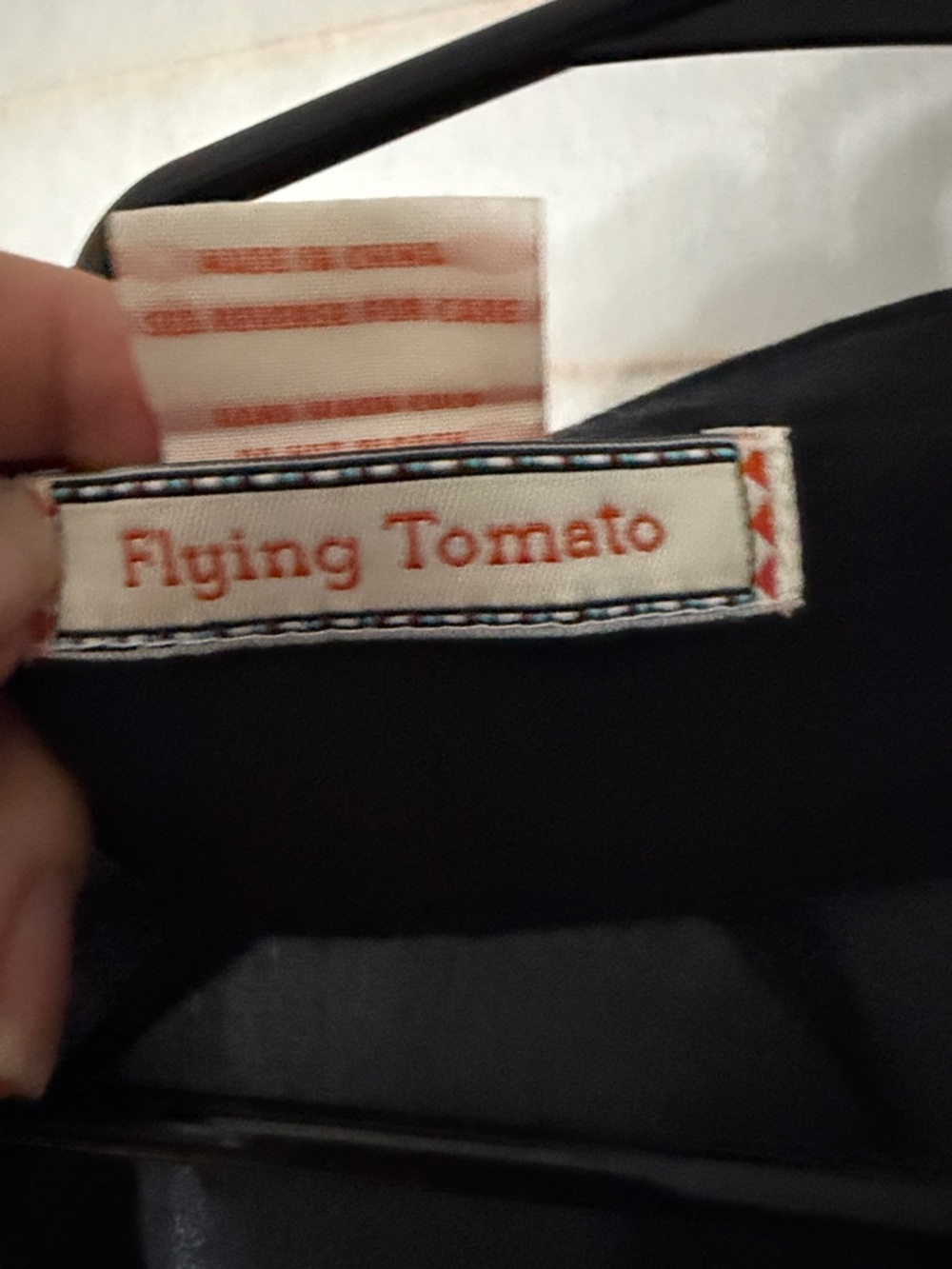 Flying Tomato Black Top with Orange Logo Accent - Picture 2 of 4